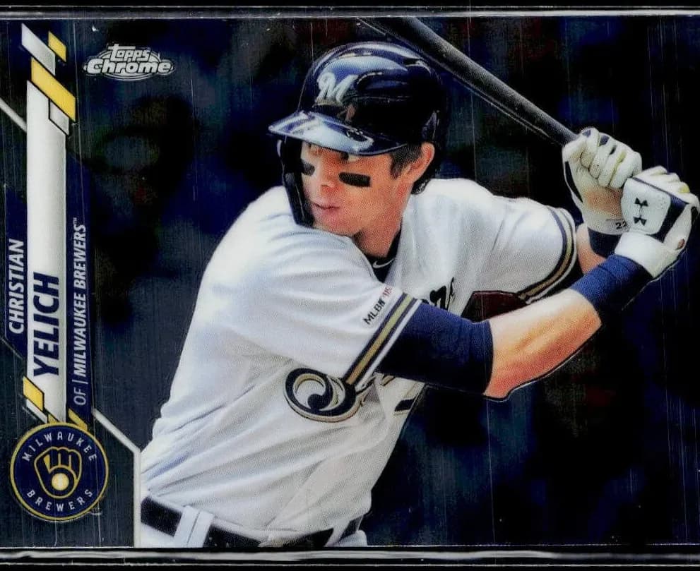 Christian Yelich 2020 topps Topps Chrome
