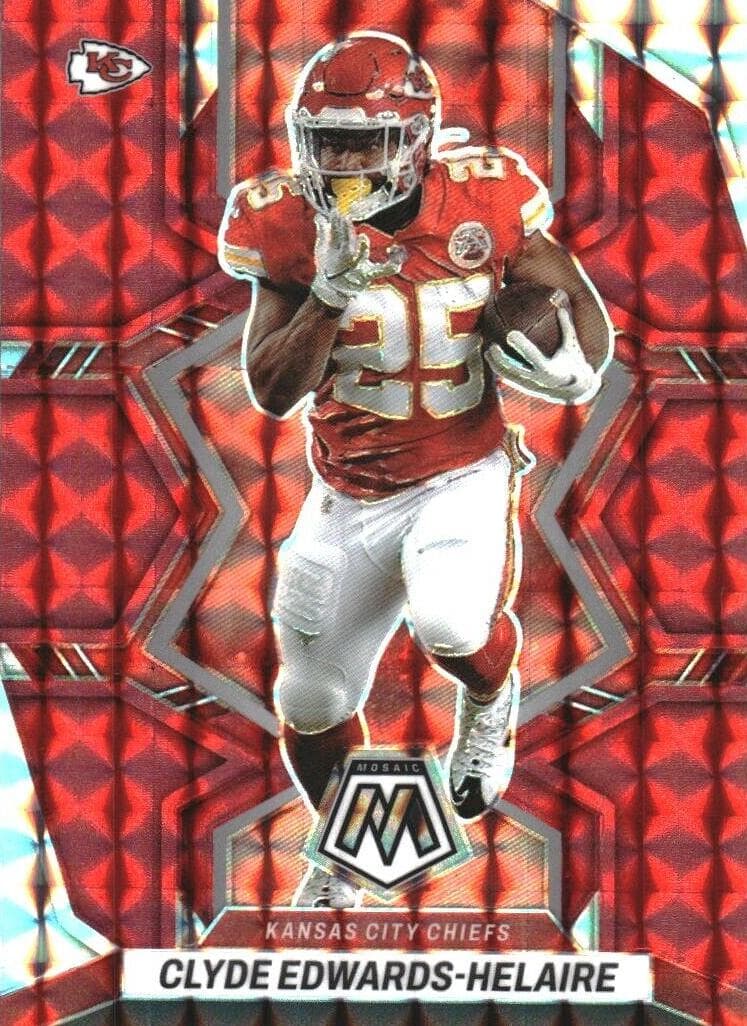 Clyde Edwards-Helaire trading card
