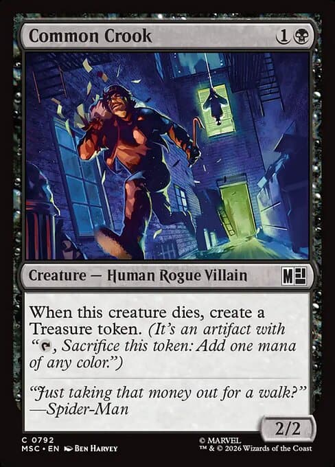 Common Crook 2025 Magic: The Gathering Marvel Spider-Man