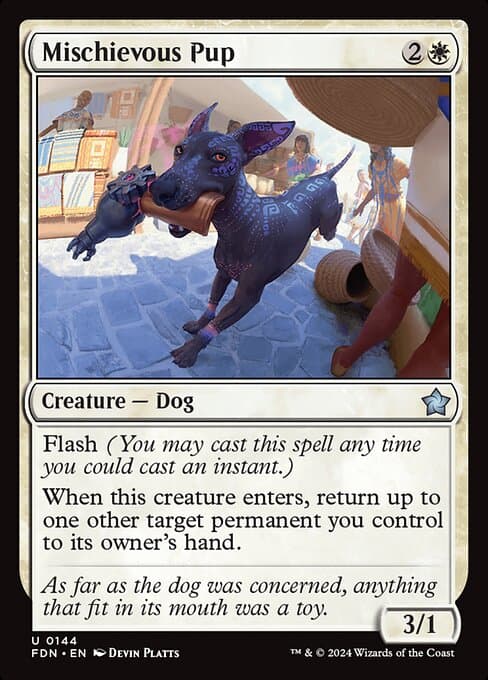 Mischievous Pup 2023 Magic: The Gathering Lost Caverns of Ixalan