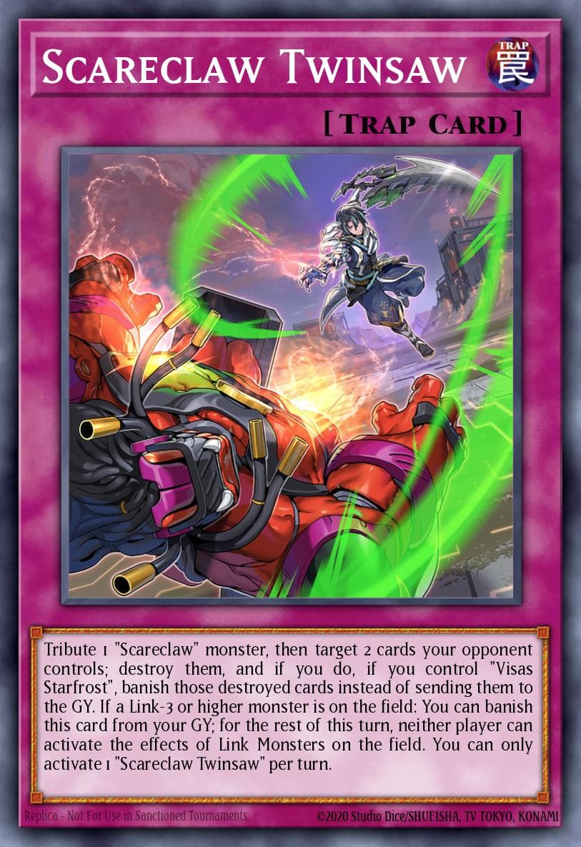 Scareclaw Twinsaw 2022 Yu-Gi-Oh! Darkwing Blast