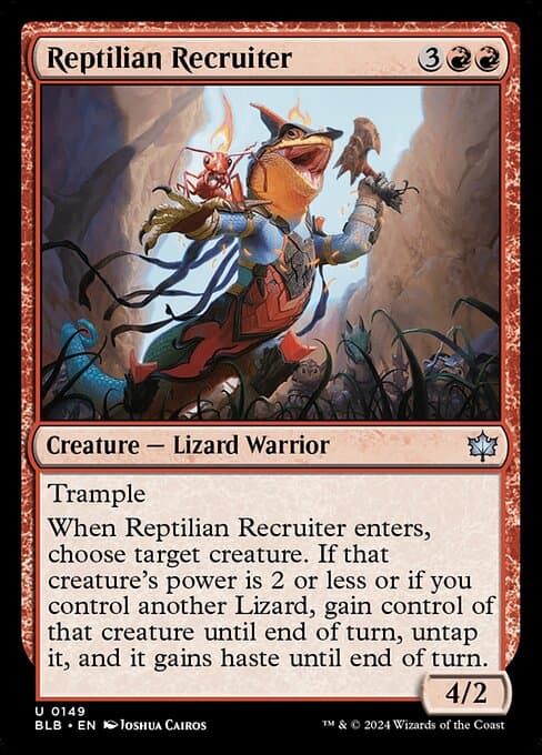 Reptilian Recruiter 2024 Magic: The Gathering Bloomburrow