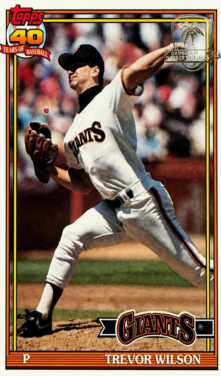 Trevor Wilson 1991 topps O-Pee-Chee