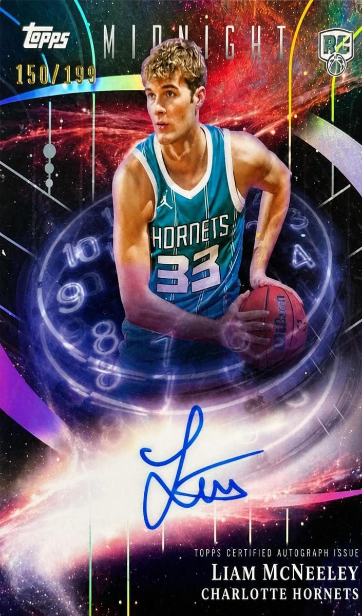 Liam McNeeley 2025 topps Topps Midnight