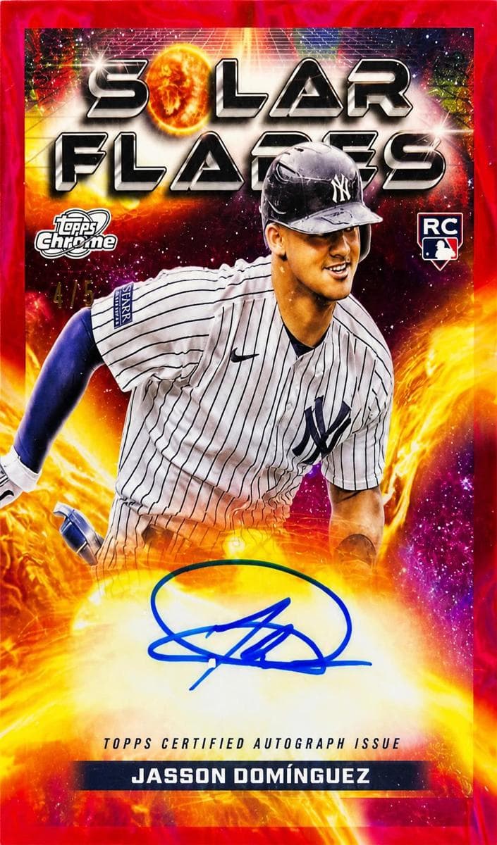 Jasson Domínguez 2024 topps Topps Cosmic Chrome