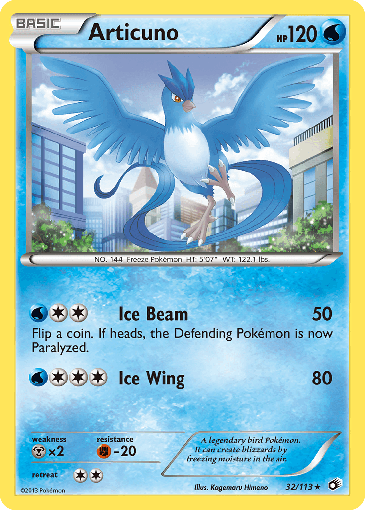 Articuno 2013 Pokemon Legendary Treasures