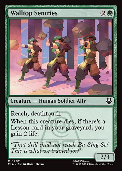 Walltop Sentries 2025 Magic: The Gathering Avatar: The Last Airbender