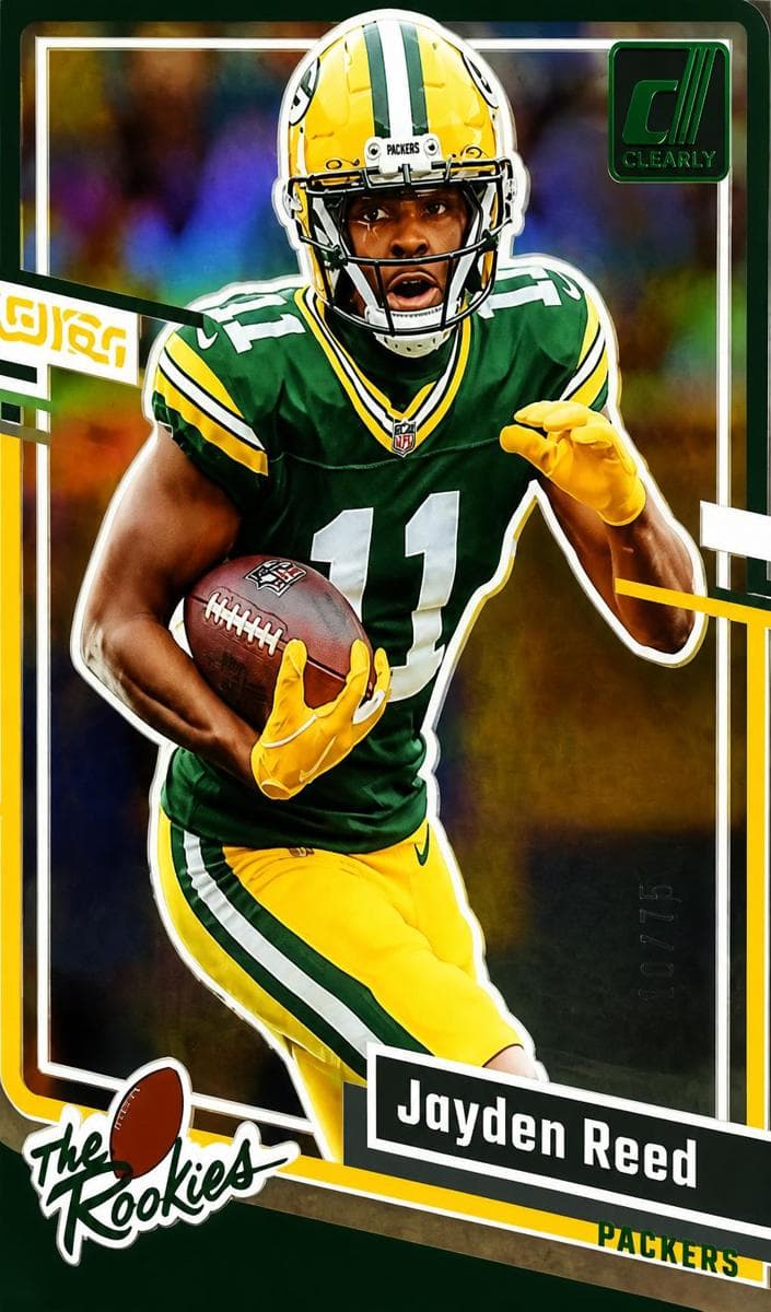 Jayden Reed 2023 panini Clearly Donruss