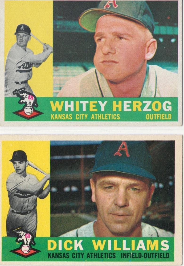 Whitey Herzog 1960 topps Topps