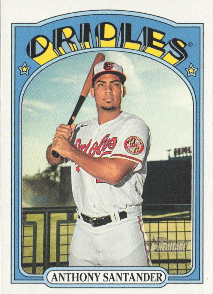 Anthony Santander 2021 topps Topps Heritage