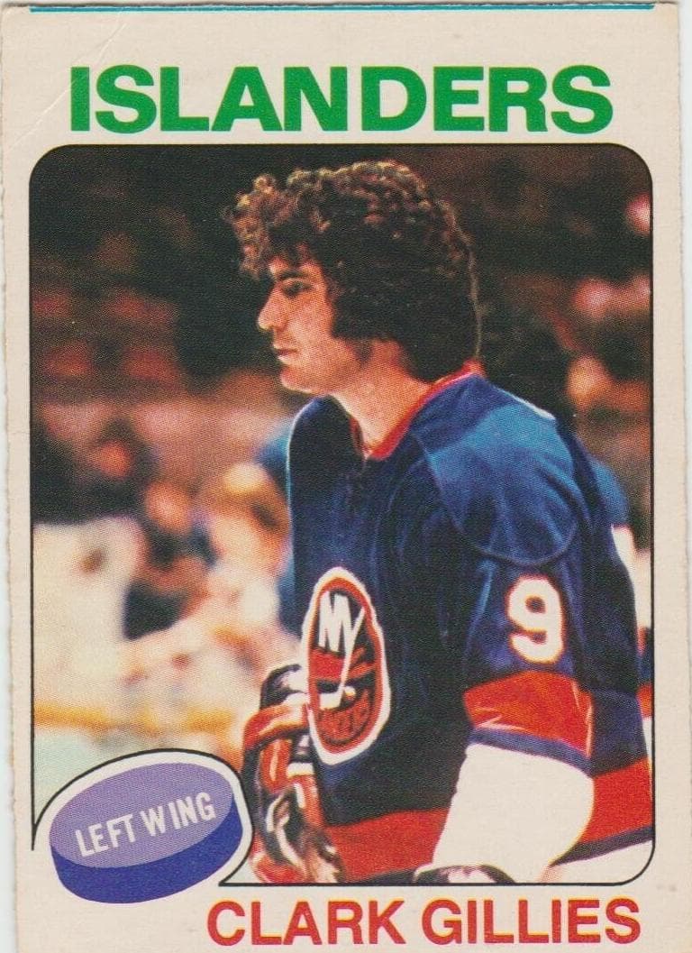 Clark Gillies 1975 topps O-Pee-Chee