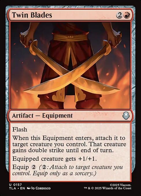 Twin Blades 2025 Magic: The Gathering Avatar: The Last Airbender