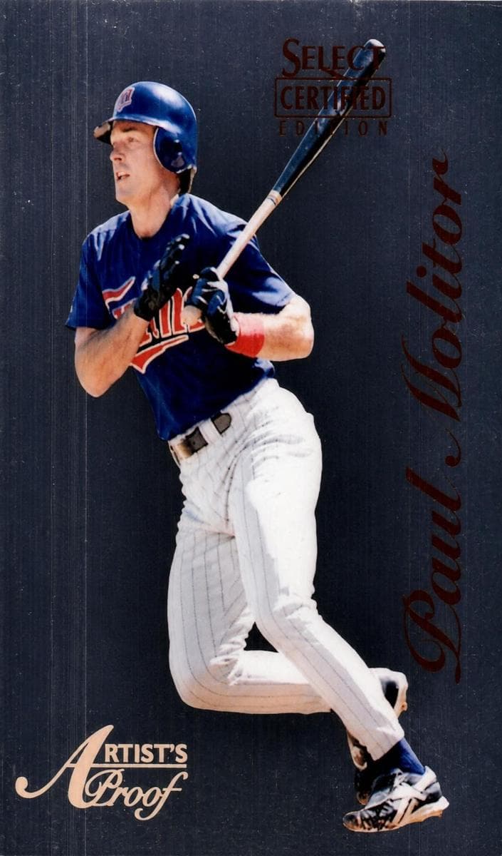 Paul Molitor 1996 panini Certified