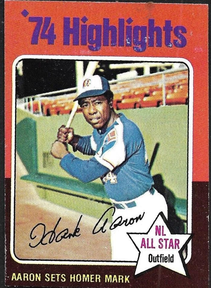Hank Aaron 1975 topps Topps Mini