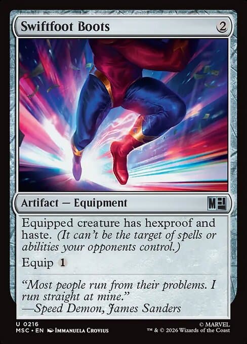 Swiftfoot Boots 2020 Magic: The Gathering Commander Legends Extended Art