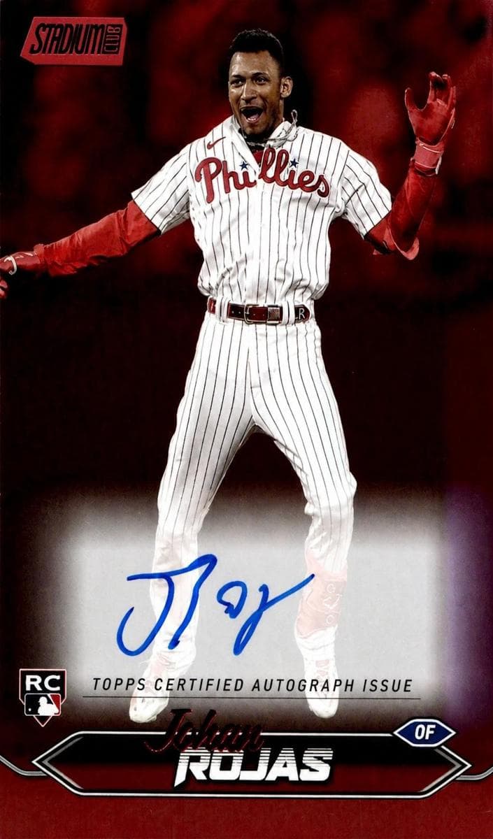 Johan Rojas 2024 topps Stadium Club