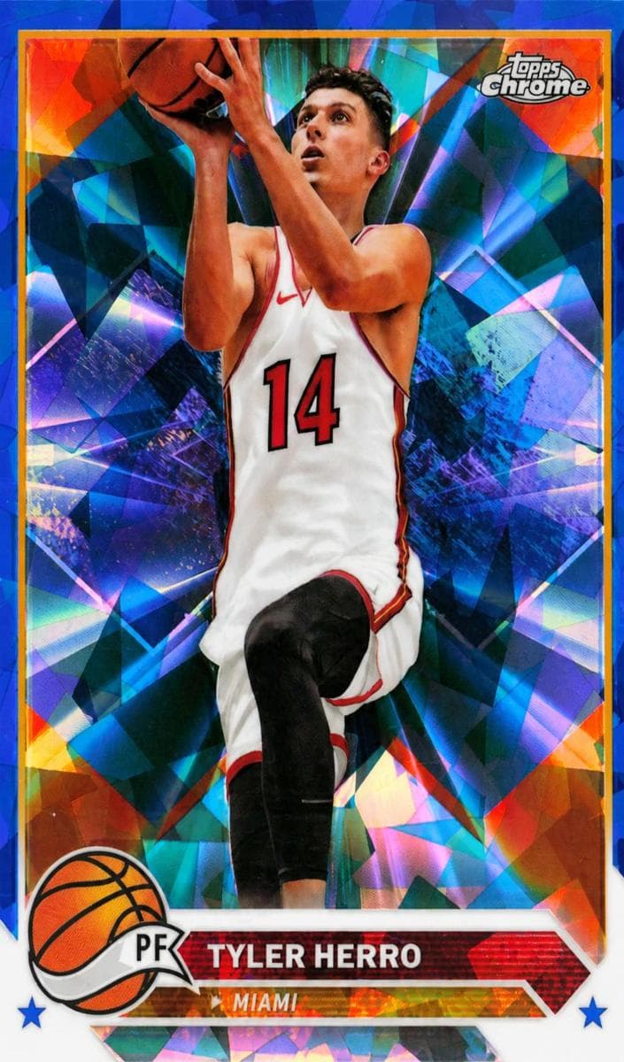 Tyler Herro 2023 topps Topps Chrome Sapphire Edition