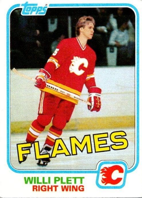 Willi Plett 1981 topps