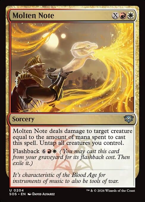 Molten Note 2026 Magic: The Gathering Secrets of Strixhaven