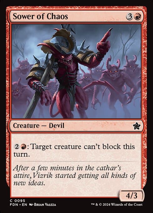 Sower of Chaos 2024 Magic: The Gathering Foundations