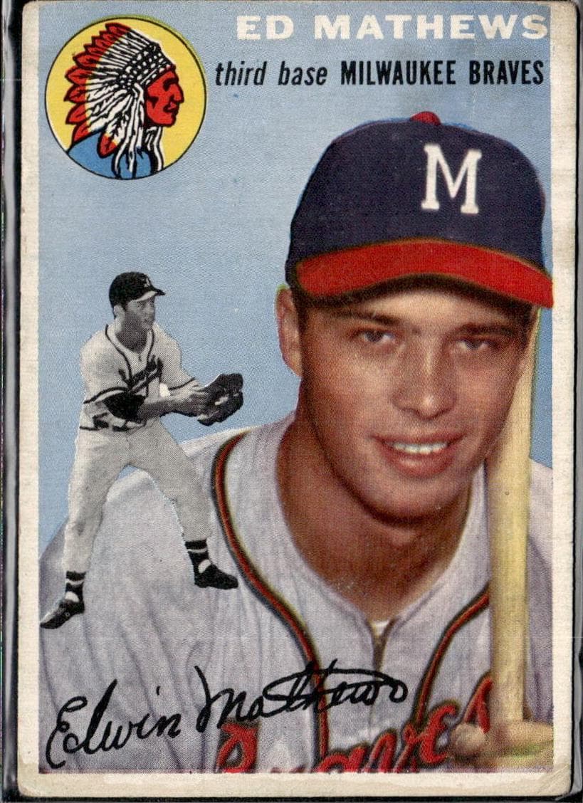 Eddie Mathews 1954 topps Topps