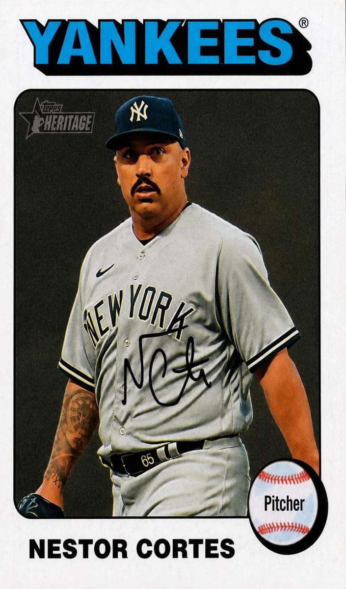 Nestor Cortes 2024 topps Topps Heritage