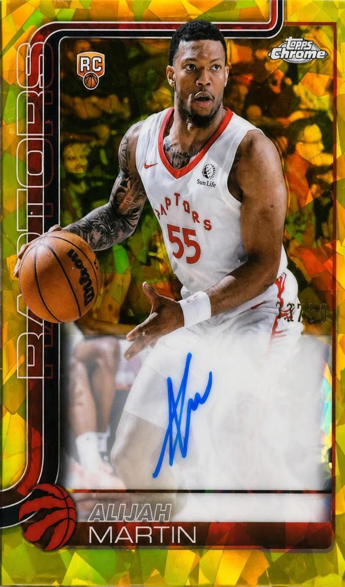 Alijah Martin 2025 topps Topps Chrome Sapphire