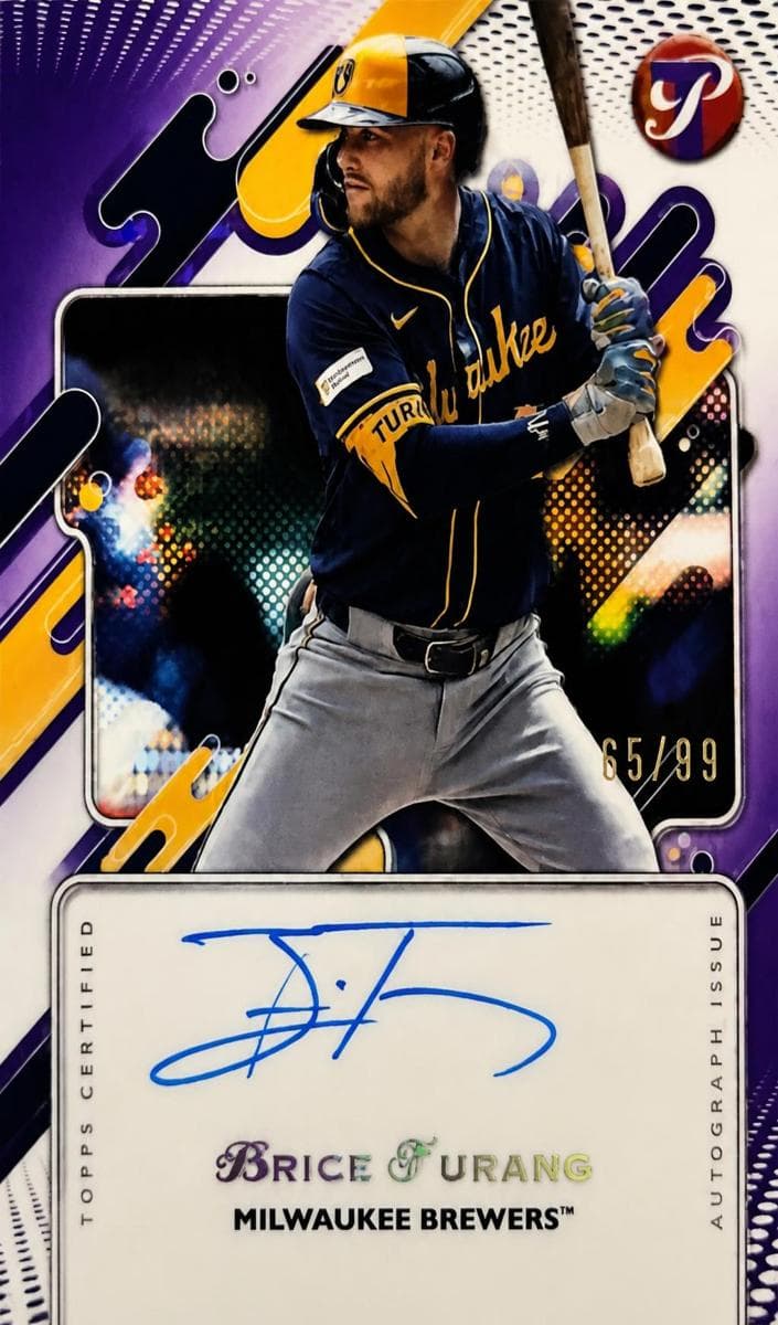 Brice Turang 2025 Topps Pristine auto card