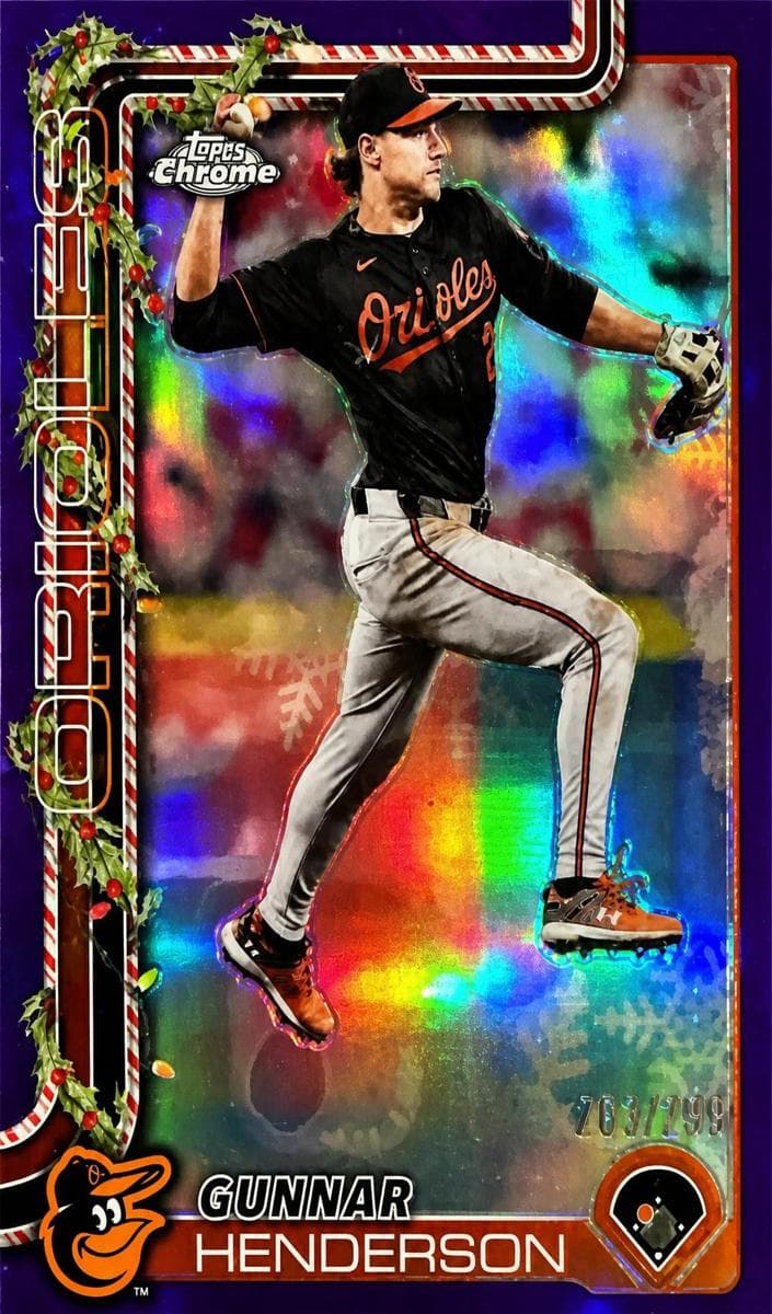 Gunnar Henderson 2025 topps Holiday