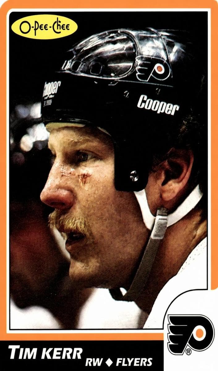 Tim Kerr 1986 topps O-Pee-Chee
