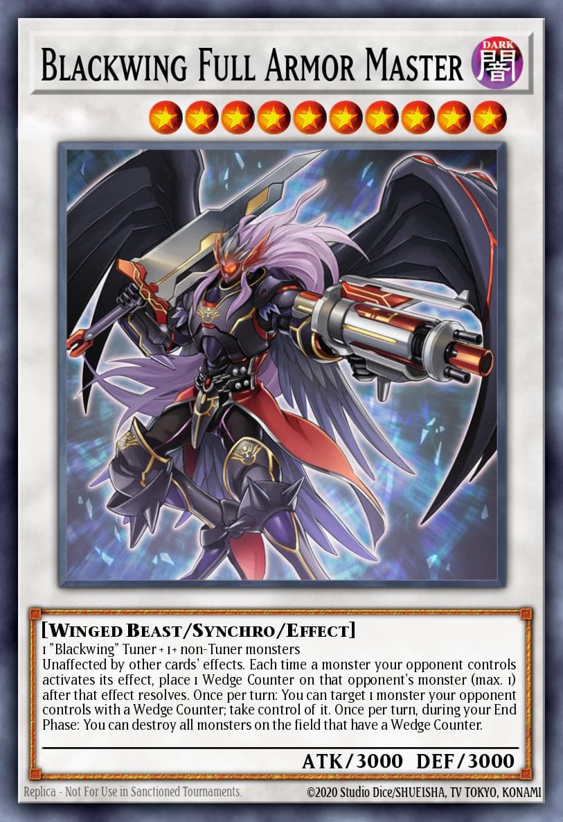 Blackwing Full Armor Master 2025 Yu-Gi-Oh! Legendary 5D's Decks
