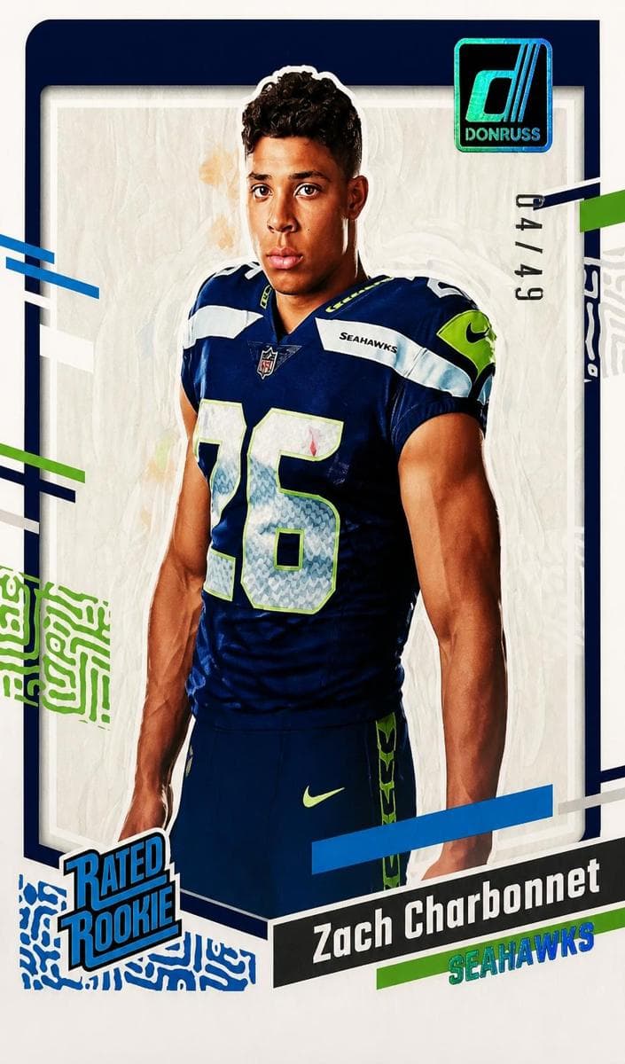 Zach Charbonnet 2023 panini Panini Donruss