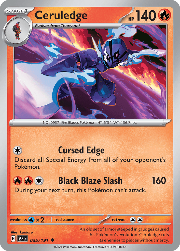 Ceruledge 2026 Pokemon Chinese Gem Pack 5