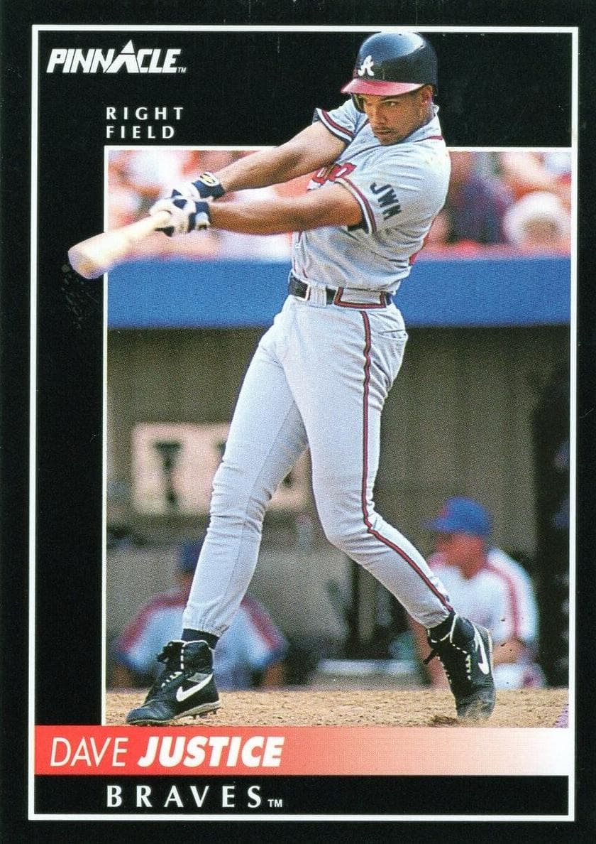Dave Justice 1992 unknown Pinnacle