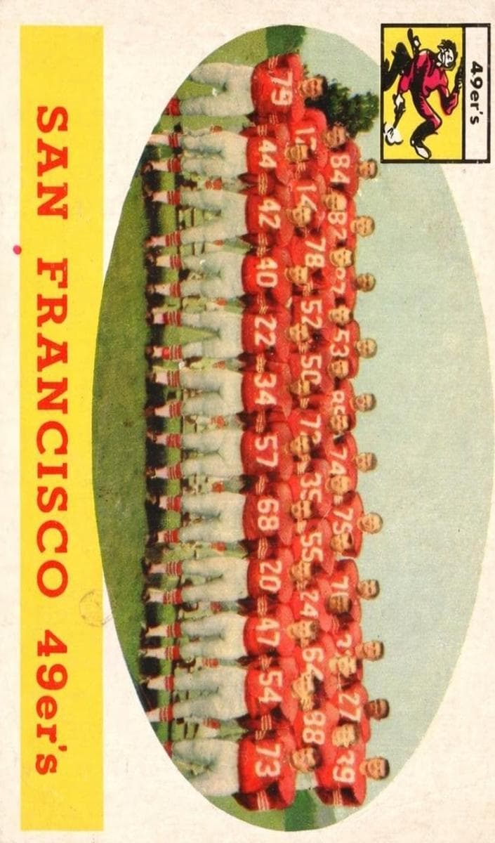 San Francisco 49ers 1958 topps Topps