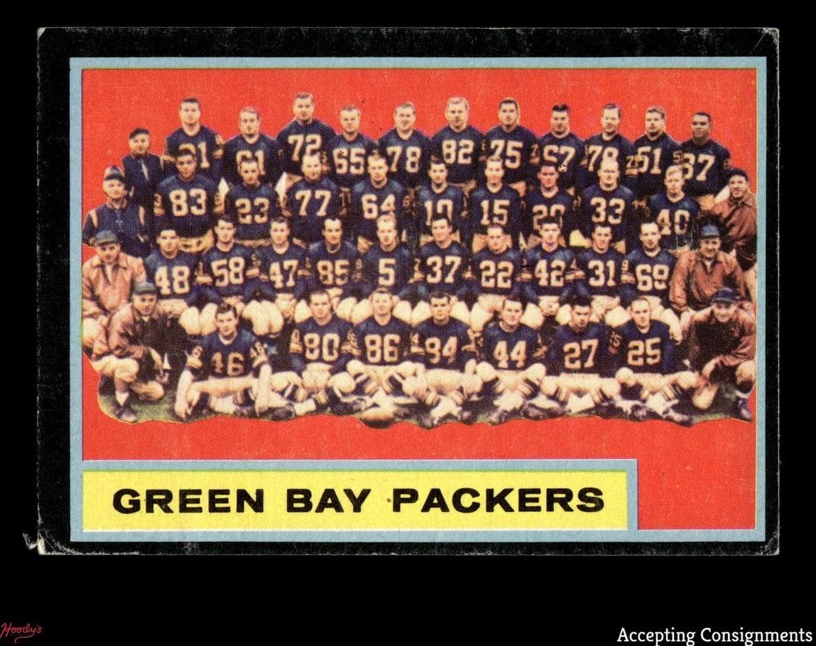Green Bay Packers 1962 topps Topps
