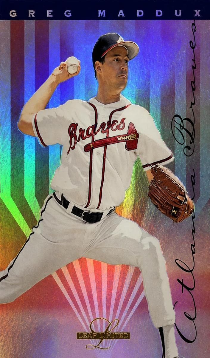 Greg Maddux 1995 leaf Leaf Limited