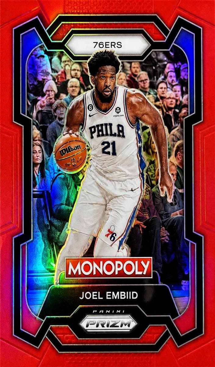 Joel Embiid 2023 panini Panini Prizm Monopoly