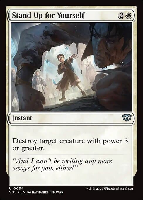Stand Up for Yourself 2026 Magic: The Gathering Secrets of Strixhaven
