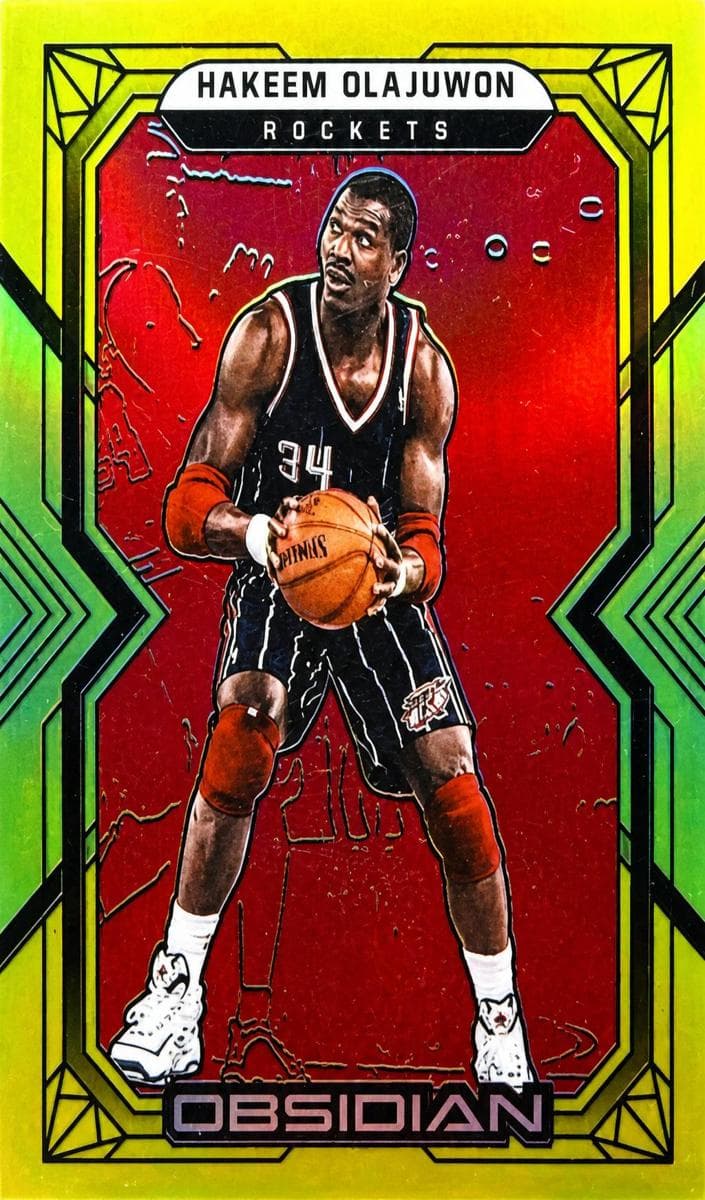 Hakeem Olajuwon 2021 panini Panini Obsidian