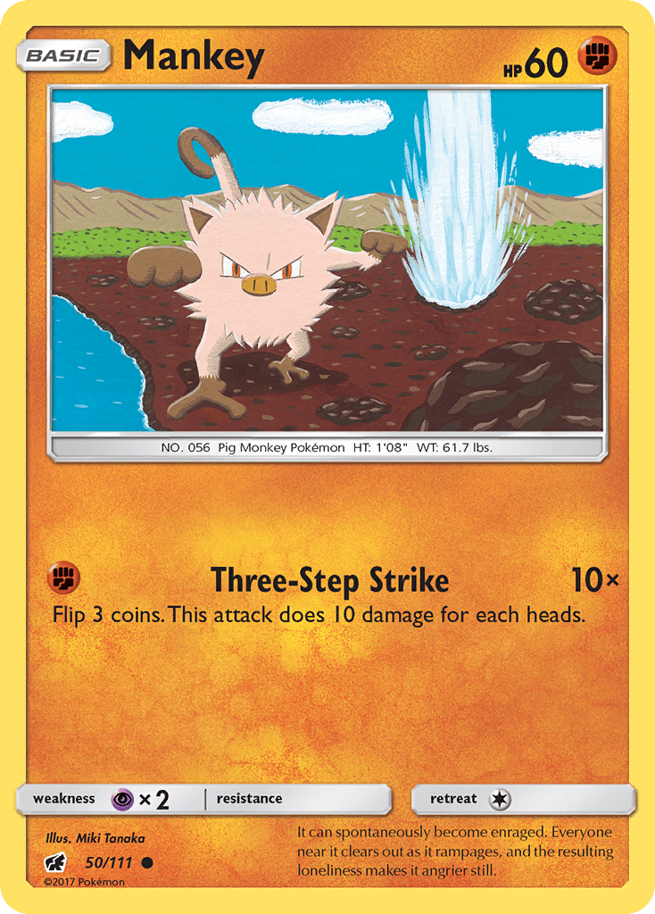 Mankey 2017 Pokemon Crimson Invasion