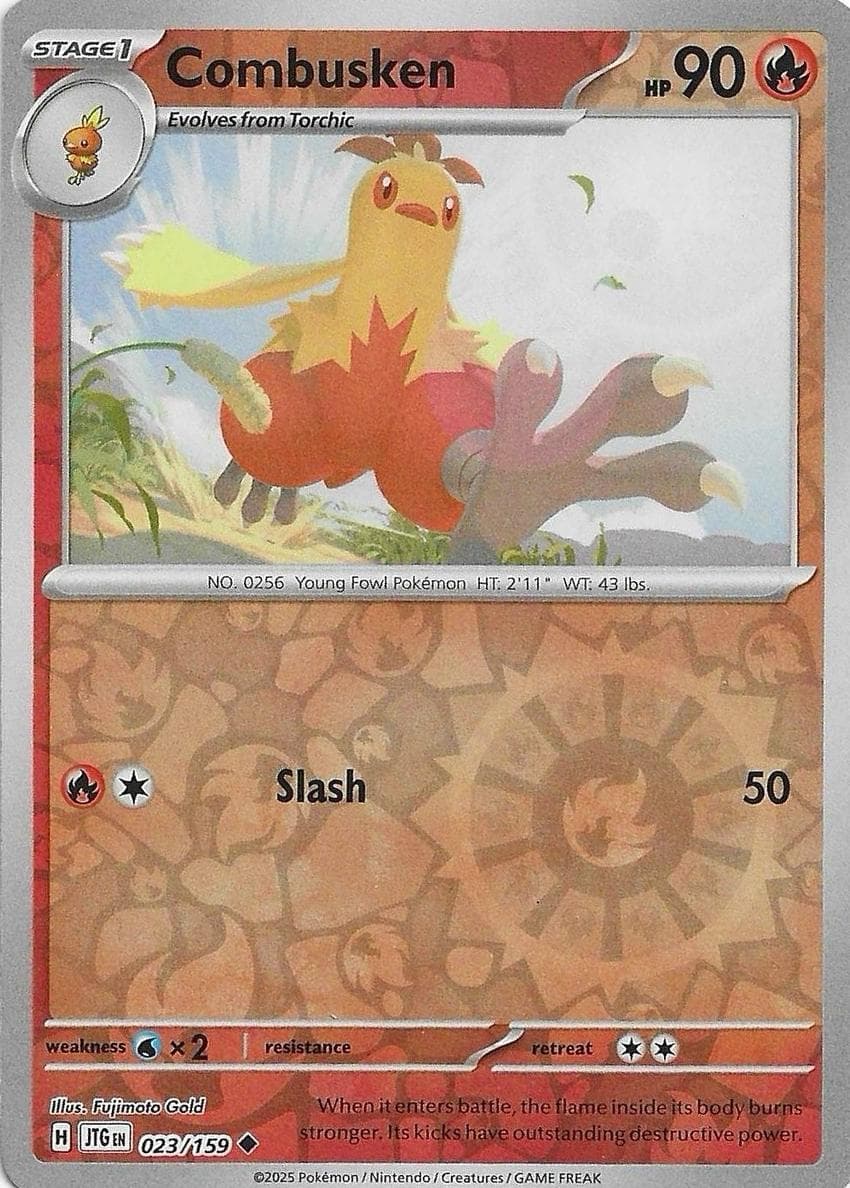 Combusken trading card