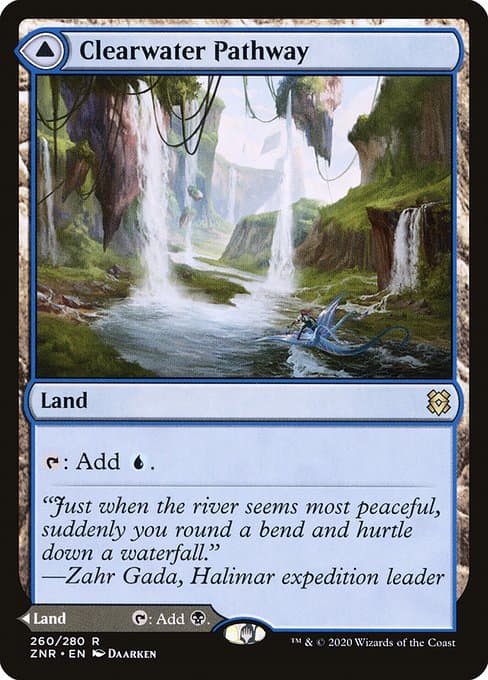 Clearwater Pathway & Murkwater Pathway 2020 Magic: The Gathering Zendikar Rising