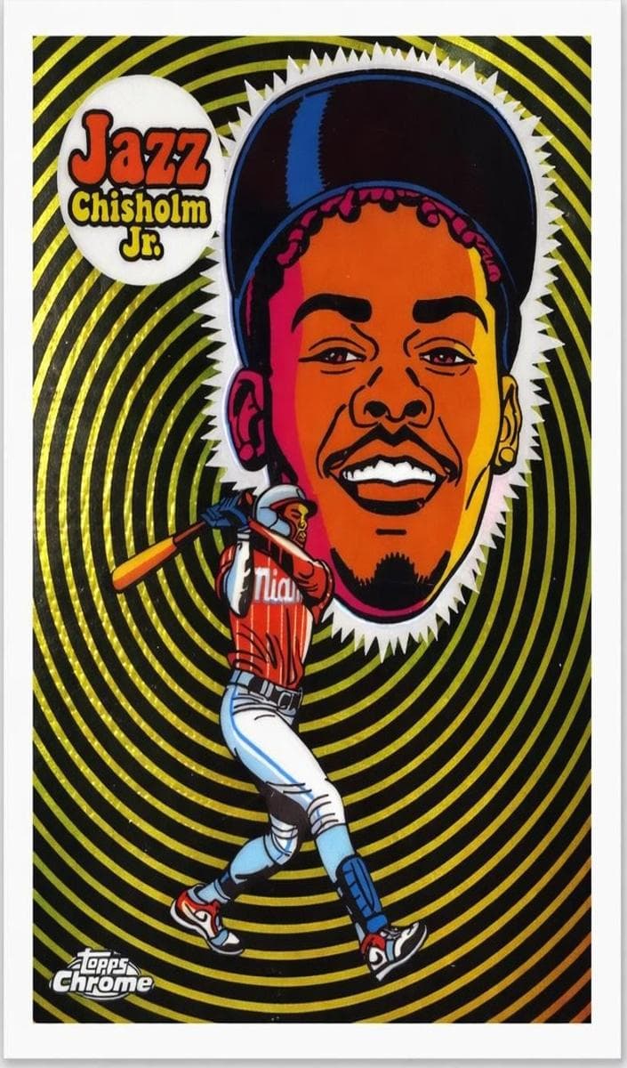 Jazz Chisholm Jr. 2023 topps Topps Chrome