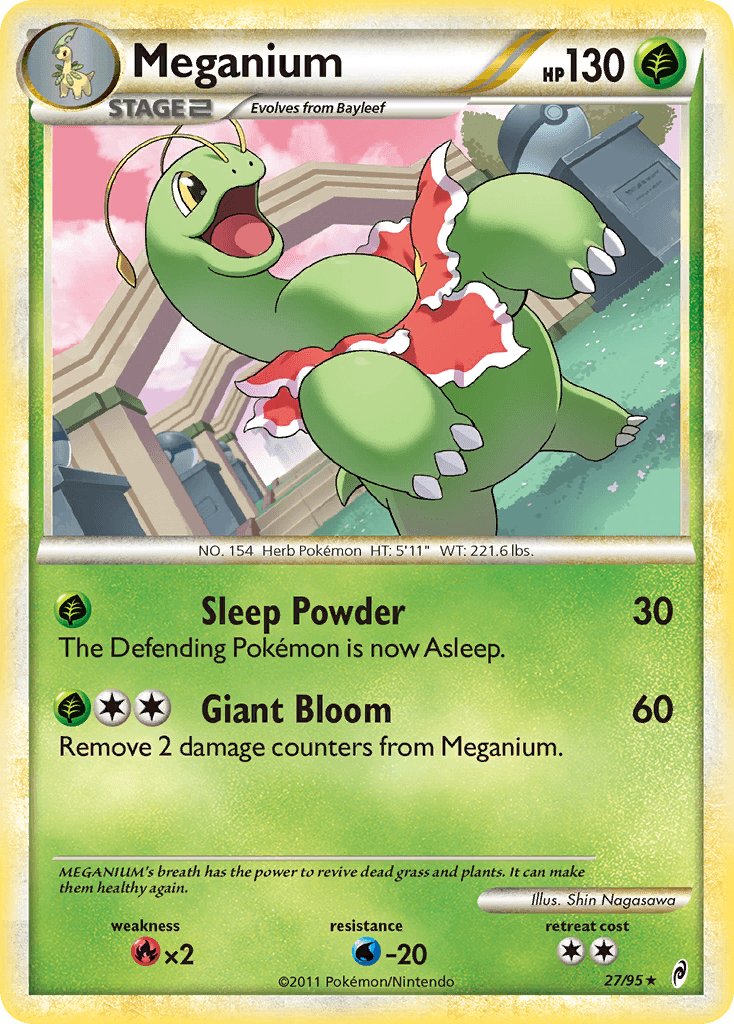 Meganium 2011 Pokemon Call of Legends Reverse Holo