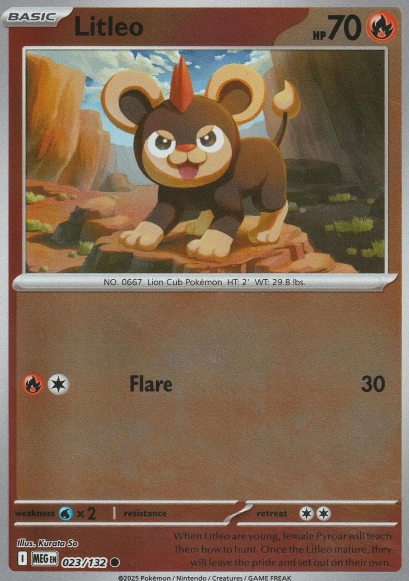 Litleo trading card