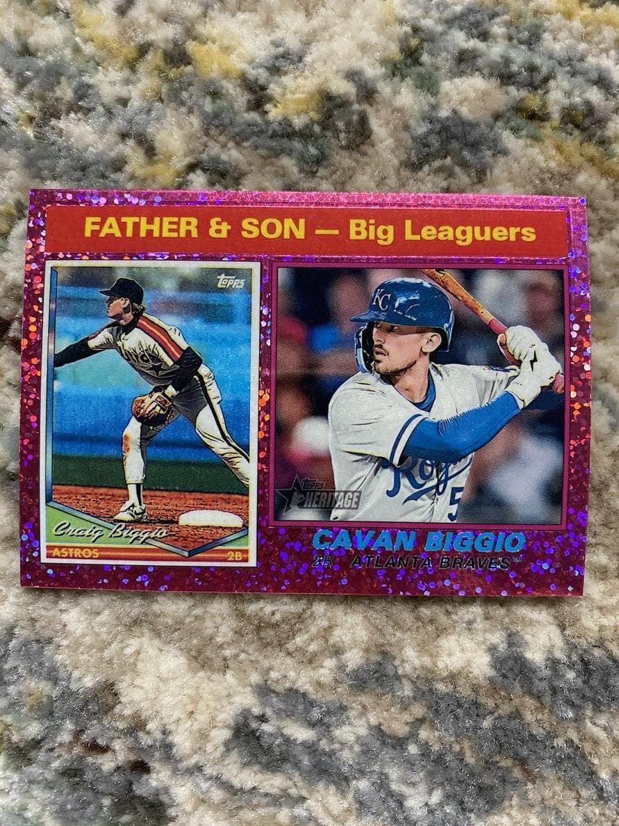 Cavan Biggio / Craig Biggio 2025 topps Topps Heritage