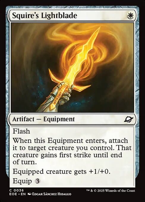 Squire's Lightblade 2025 Magic: The Gathering Edge of Eternities