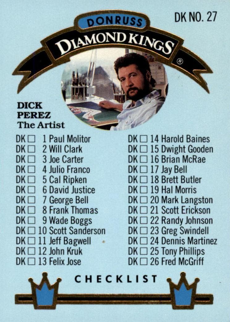 Diamond Kings Checklist #DK-27