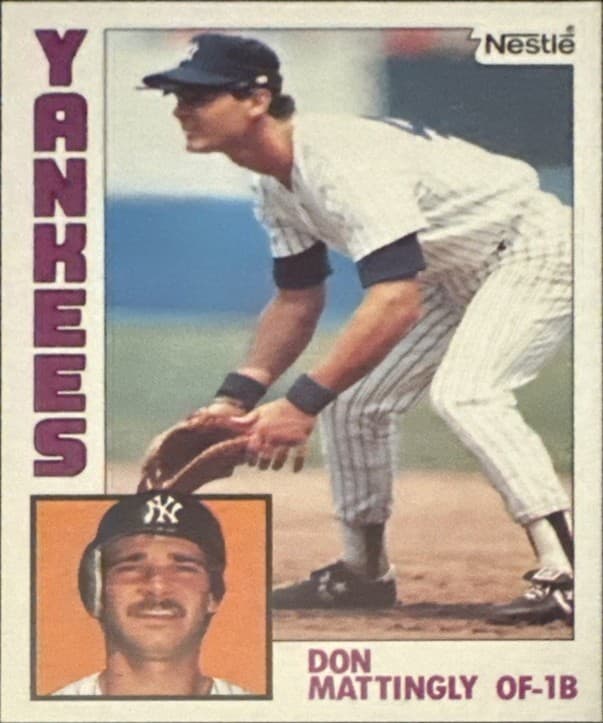 DON MATTINGLY NESTLE BASEBALL 1984 Topps